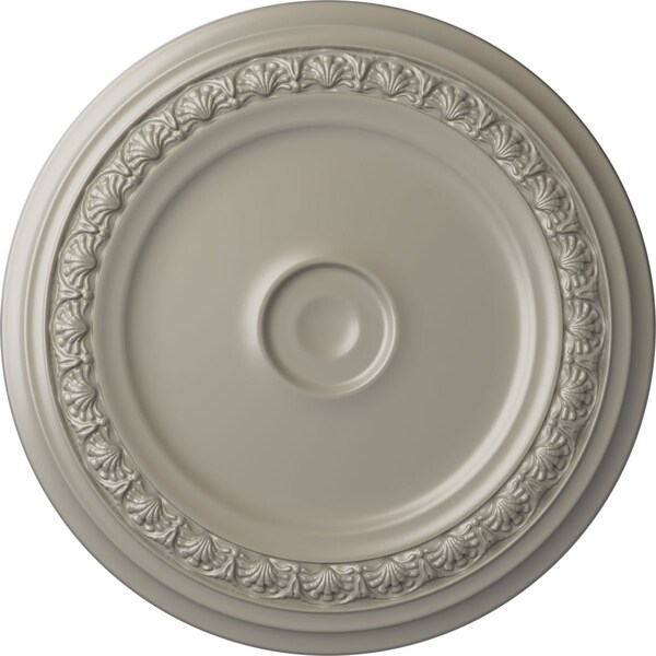 Ekena Millwork Carlsbad Ceiling Medallion (Fits Canopies up to 5 1/2"), 31 1/8"OD x 1 1/2"P, Pearl White CM31CAPWS - main